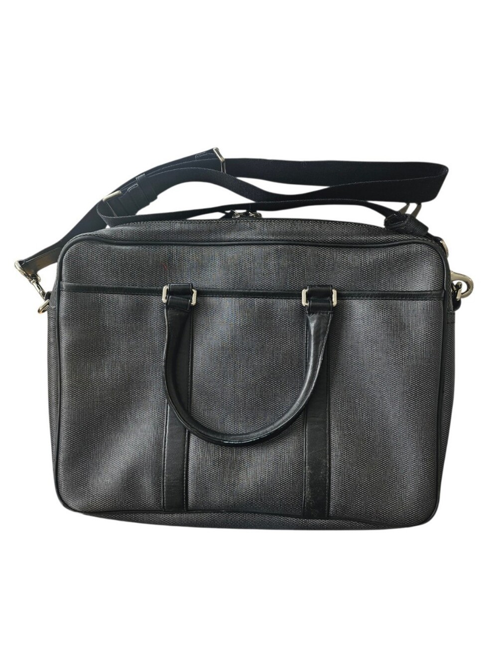 COACH Heritage Check 2-Way Slim Briefcase / Laptop Bag Style F71389 - Picture 2 of 14